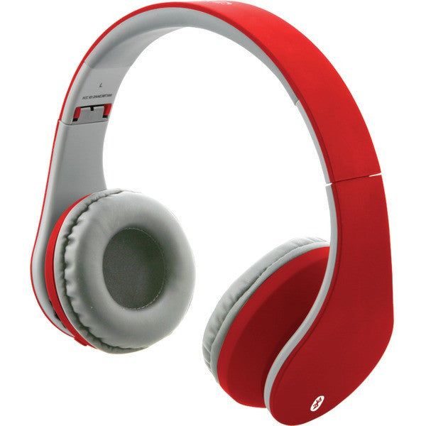 ILIVE IAHB64MR Bluetooth(R) Headphones with Auxiliary Input (Matte Red)