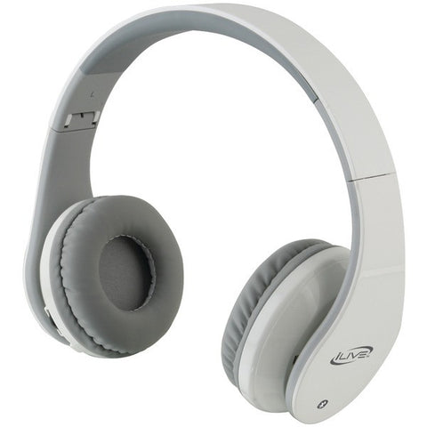 ILIVE BLUE iAHB64W Bluetooth(R) Headphones with Microphone (White)