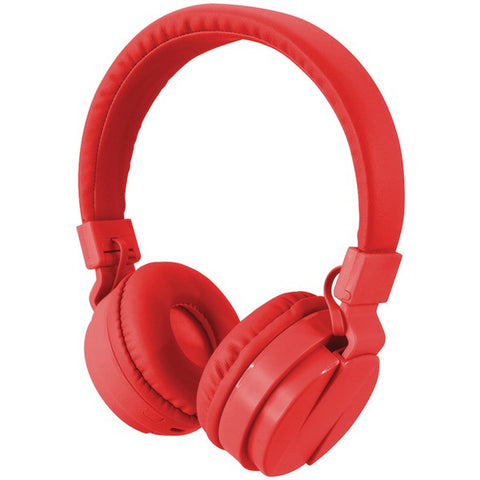 ILIVE iAHB6R Bluetooth(R) Wireless Headphones with Microphone (Red)