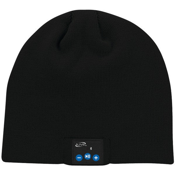 ILIVE iAKB45B Bluetooth(R) Wireless Knit Stocking Beanie with Microphone (Black)