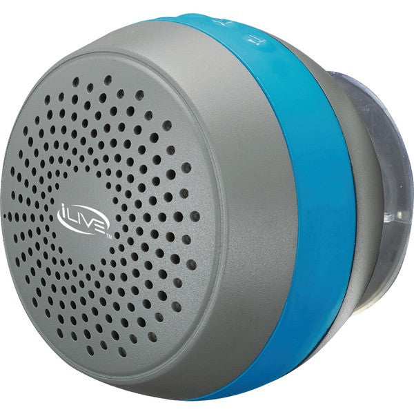 ILIVE ISBW105BU Water-Resistant Bluetooth(R) Shower Speaker