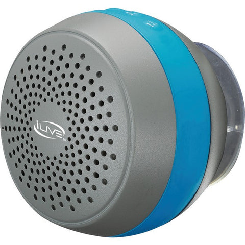ILIVE ISBW105BU Water-Resistant Bluetooth(R) Shower Speaker
