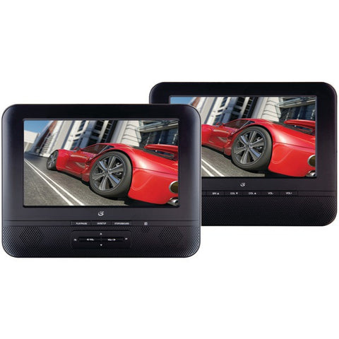 GPX PD7711B 7" Portable Twin-Screen DVD Player