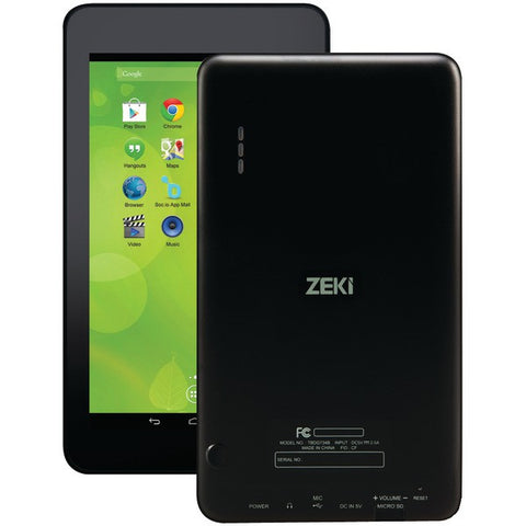 ZEKI TBDG734B 7" Android(TM) 4.4 Dual-Core 1GHz Tablet
