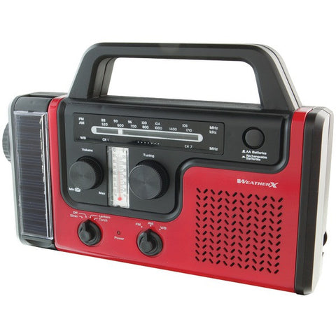 WEATHERX WR383R AM-FM-Weather Radio with Flashlight