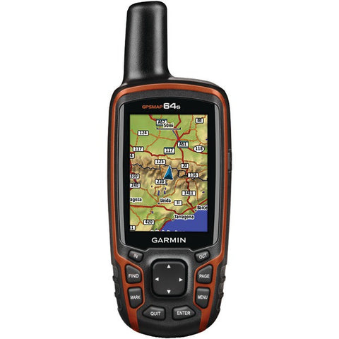 GPSMAP(R) 64s Worldwide GPS Receiver (BirdsEye Satellite Imagery Subscription, 3-Axis Electronic Compass, Barometric Altimeter & Wireless Connectivity)