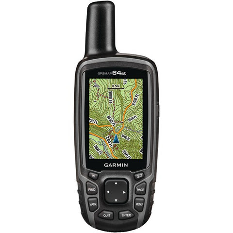 GARMIN 010-01199-20 GPSMAP(R) 64st Worldwide GPS Receiver (Preloaded TOPO US 100K maps, 3-Axis Electronic Compass)