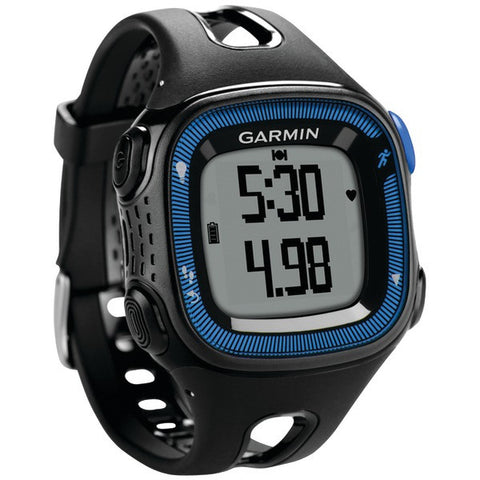 GARMIN 010-01241-00 Forerunner(R) 15 GPS-Enabled Running Watch (Large, Black-Blue)