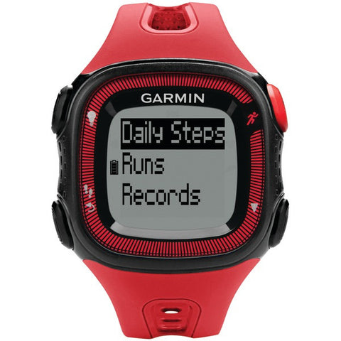 GARMIN 010-01241-01 Forerunner(R) 15 GPS-Enabled Running Watch (Large, Red-Black)