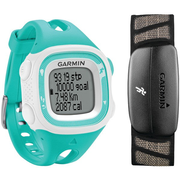 GARMIN 010-01241-61 Forerunner(R) 15 Bundle (Small, Teal-White)