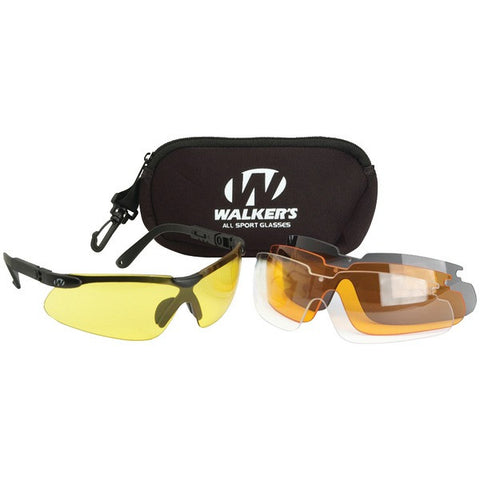 WALKERS GAME EAR GWP-ASG4L2 Sport Glasses with Interchangeable Lenses