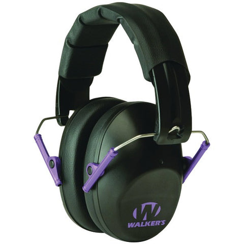 WALKERS GAME EAR GWP-FPM1-BKPU PRO Low-Profile Folding Muff (Black-Purple)