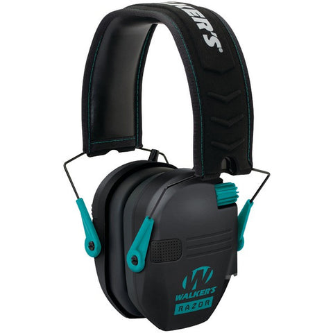 WALKERS GAME EAR GWP-RSEM-TL Razor Series(TM) Slim Shooter Electronic Folding Muff (Teal)