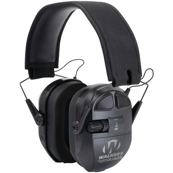 WALKERS GAME EAR GWP-XPMQB Ultimate Power Muff Quads (Black)