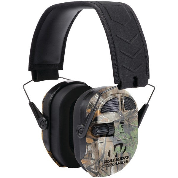 WALKERS GAME EAR GWP-XPMQRT Ultimate Power Muff Quads (Realtree(R) Camo)