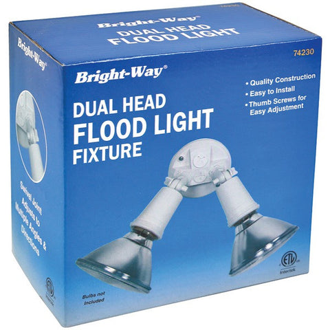 BRIGHT-WAY 74230 Dual-Head Outdoor Flood Light Fixture