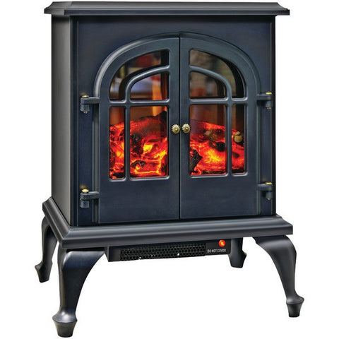 COMFORT ZONE CZFP5 2-Door Electric Stove-Style Fireplace