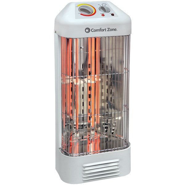 COMFORT ZONE CZQTV6 Quartz Deluxe Fan-Force Heater