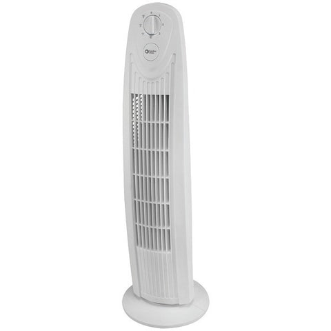 COMFORT ZONE CZTF329WT 29" Oscillating 3-Speed Tower Fan