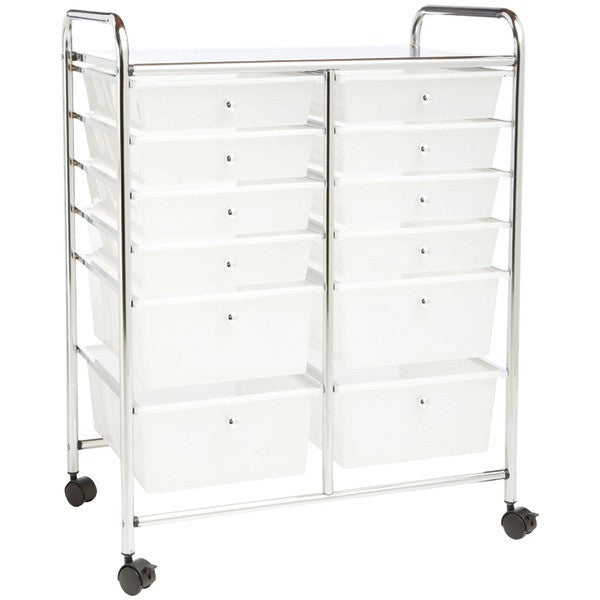 HONEY-CAN-DO CRT-01683 12-Drawer Rolling Cart