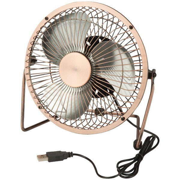 HONEY-CAN-DO OFC-04475 USB-Powered Desk Fan (Bronze)