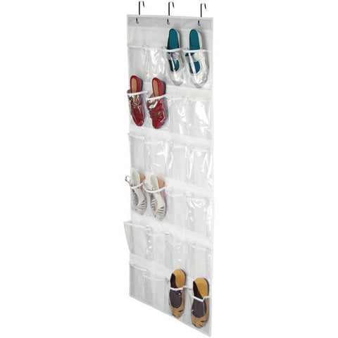 HONEY-CAN-DO SFT-01575 24-Pocket Over-the-Door Closet Organizer