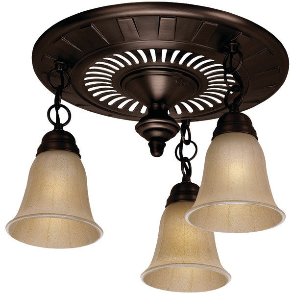 HUNTER 80707 The Garden District(R) 70cfm Ceiling-Exhaust Bath Fan in Oil-Rubbed Bronze