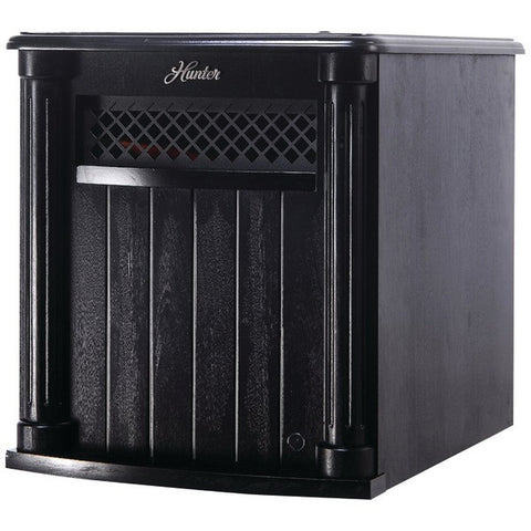 HUNTER H1500RC-BLK IR Wood Heater with Remote (Black)