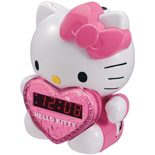 HELLO KITTY KT2064 AM-FM Projection Alarm Clock Radio