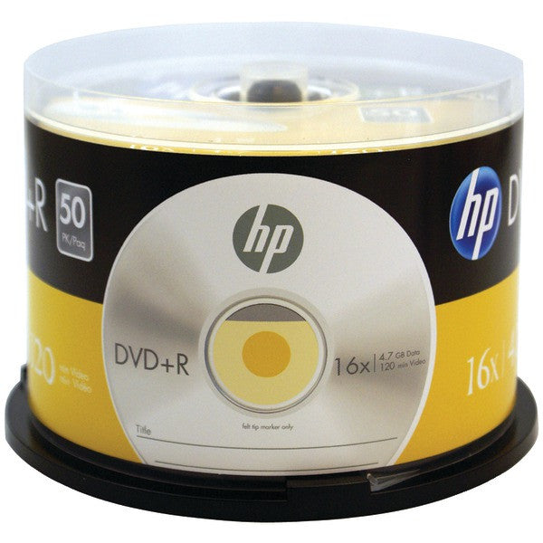 HP DR16050CB 4.7GB 16x DVD+Rs (50-ct Cake Box Spindle)