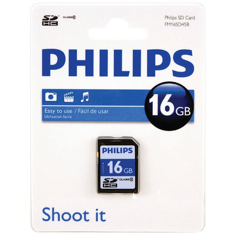 PHILIPS FM16SD45B-27 SDHC(TM) Card (16GB, Class 10)