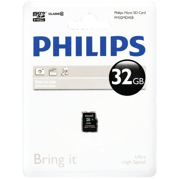 PHILIPS FM32MD45B-27 32GB Class 10 microSDHC(TM)Card