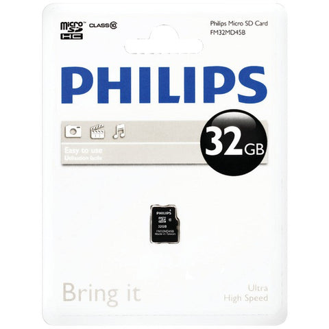 PHILIPS FM32MD45B-27 32GB Class 10 microSDHC(TM)Card
