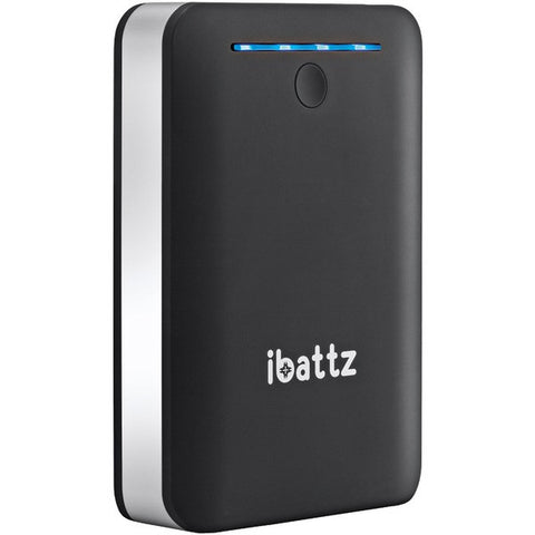 IBATTZ IB-PWB-BLK-A2 12,000mAh 2.1-Amp Portable Charger External Battery Pack-Power Bank for Smartphones & Tablets