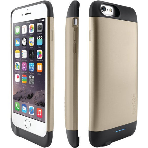 IBATTZ IB-RV6-GLD-V1 iPhone(R) 6-6s Invictus 3,200mAh Battery Charger Case (Gold)