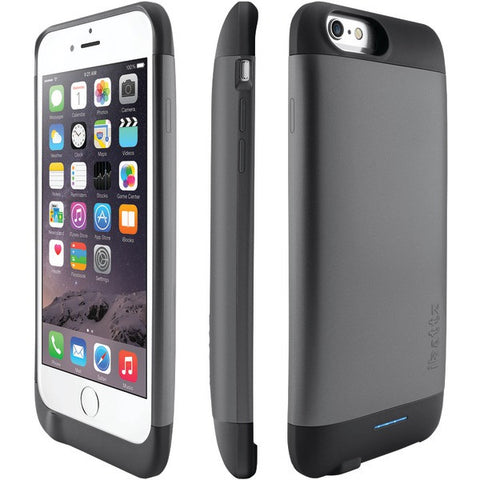 IBATTZ IB-RV6-SPG-V1 iPhone(R) 6-6s Invictus 3,200mAh Battery Charger Case (Space Gray)