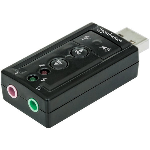 MANHATTAN 151429 Hi-Speed USB 3-D, 7.1 Sound Adapter