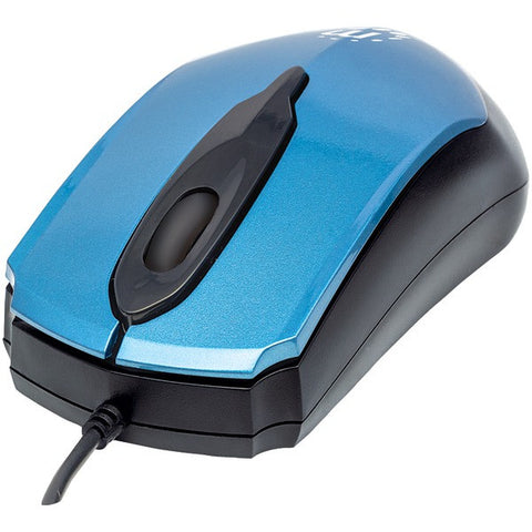 MANHATTAN 177801 Edge Optical USB Mouse (Blue-Black)