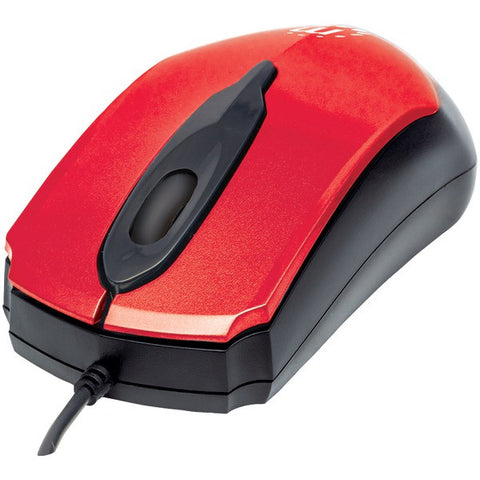MANHATTAN 179430 Edge Optical USB Mouse (Red-Black)
