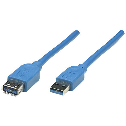MANHATTAN 322447 A-Male to A-Female SuperSpeed USB 3.0 Extension Cable (3m)
