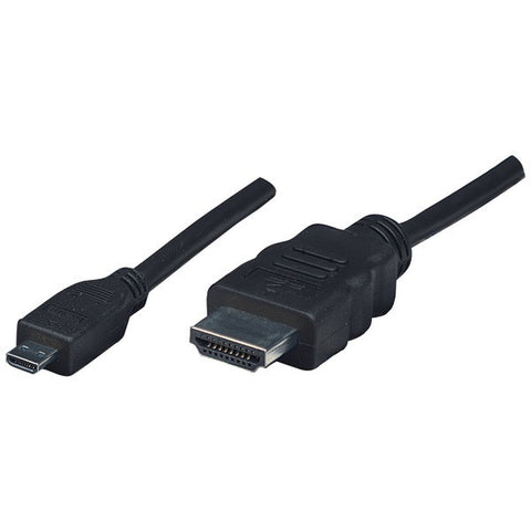MANHATTAN 324427 HDMI(R) Male to Micro Male Cable, 6.6ft