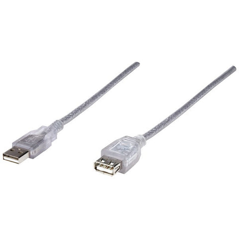 MANHATTAN 340496 A-Male to A-Female USB 2.0 Cable (10ft)