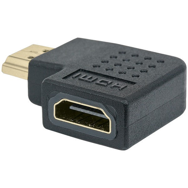 MANHATTAN 353496 HDMI(R) A-Female to A-Male Adapter (90deg Right Angle)