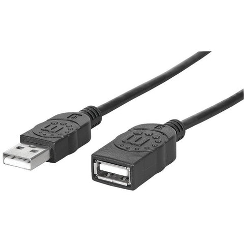 MANHATTAN 393843 A-Male to A-Female USB 2.0 Extension Cable (6ft)