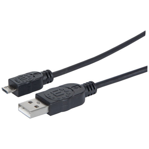 MANHATTAN 393867 A-Male to Micro B-Male USB 2.0 Cable, 1.5ft