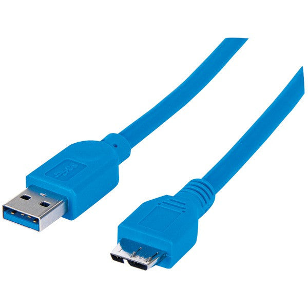 MANHATTAN 393898 A-Male to Micro B-Male SuperSpeed USB 3.0 Cable, 1m