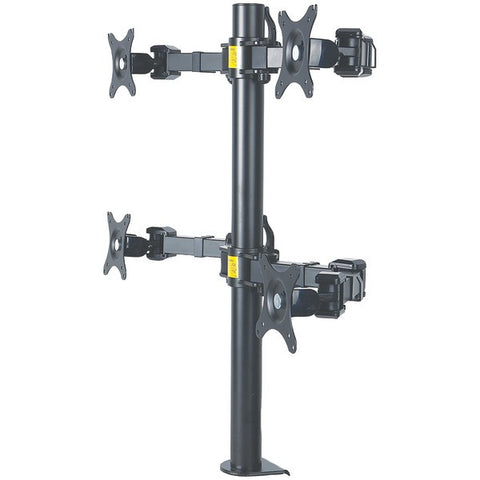 MANHATTAN 461122 LCD Monitor Mount with Double-Link Swing Arms (Supports 4 Monitors)