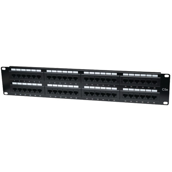 INTELLINET 513579 CAT-5E UTP Patch Panel, 48 Port, 2U