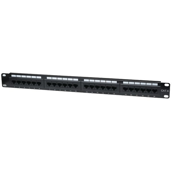 INTELLINET 520959 CAT-6 UTP Patch Panel, 24 Port, 1U