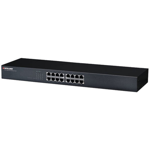 INTELLINET 524148 Gigabit Rack-Mount Ethernet Switch (16 port)